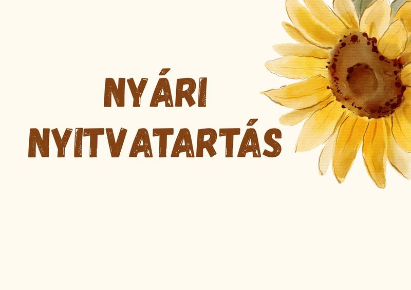 Nyári vezetői ügyelet
