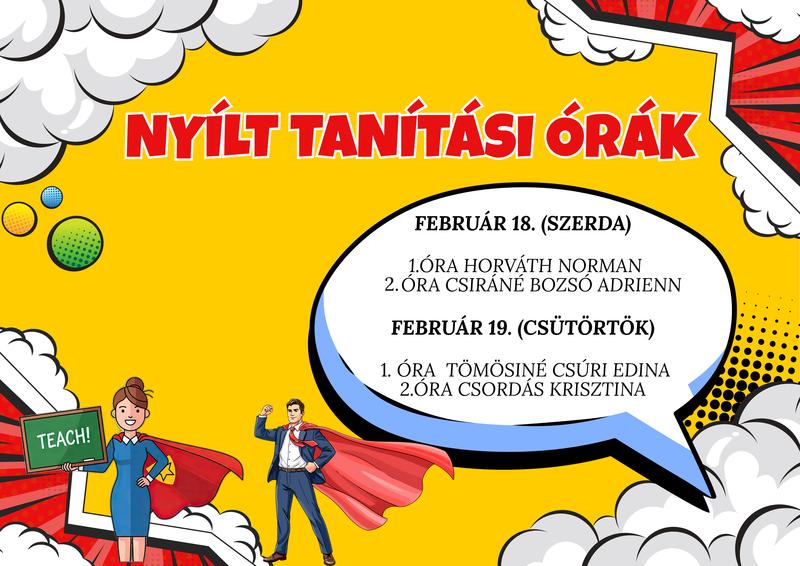 Nyílt tanítási órák a leendő első osztályos tanulók szüleinek